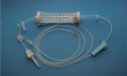 Highest quality Paediatric IV set with 100ml burette with air filter on 5cm tube. Also available with 150ml burette. Click for details and larger image.